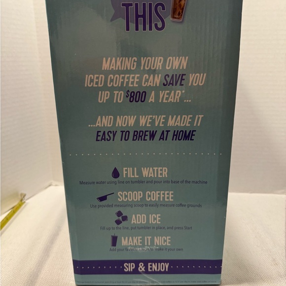 New/Open Box Mr. Coffee Single Serve Ice Coffeemaker, White - Picture 3 of 16